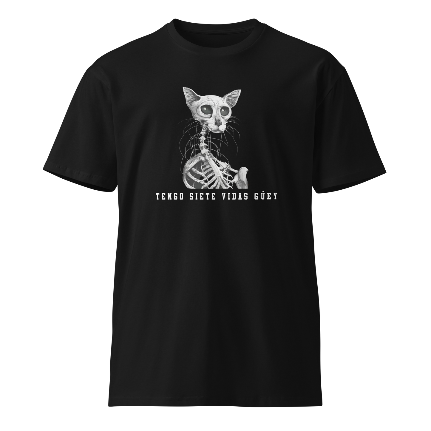 7 Vidas Gato Men's Authentic Mexican Graphic Quote Tee
