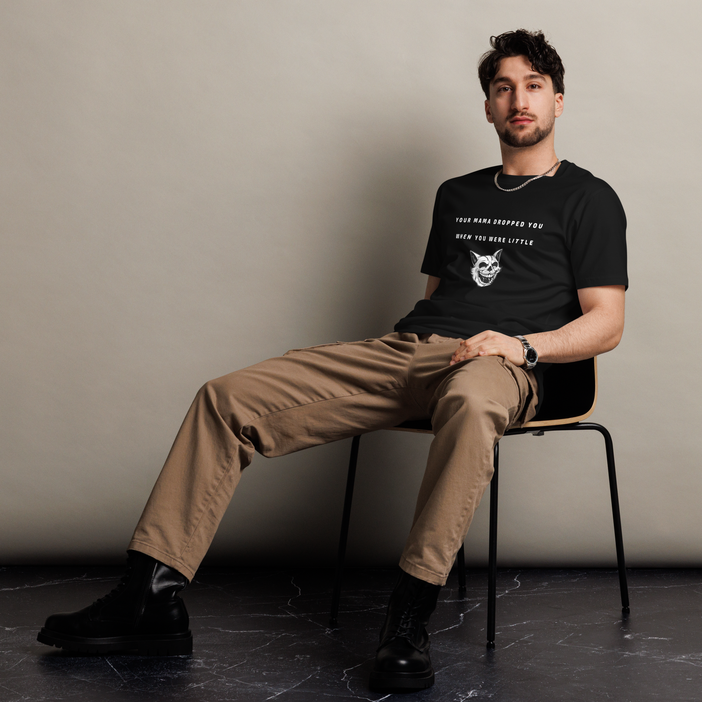 Your Mama Dropped You Men’s Graphic T-shirt with quotes