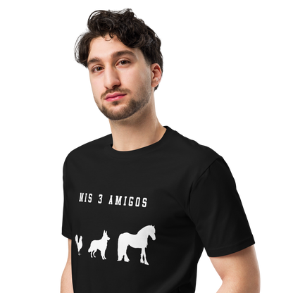 Mis 3 Amigos Men's Authentic Mexican Graphic Quote Tee
