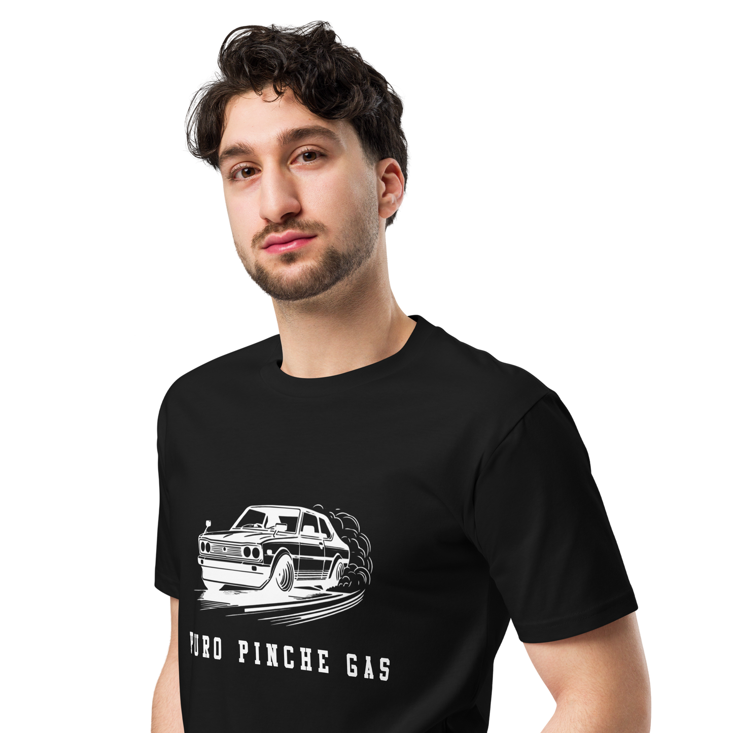 Puro Pinche Gas Men's Authentic Mexican Graphic Quote Tee