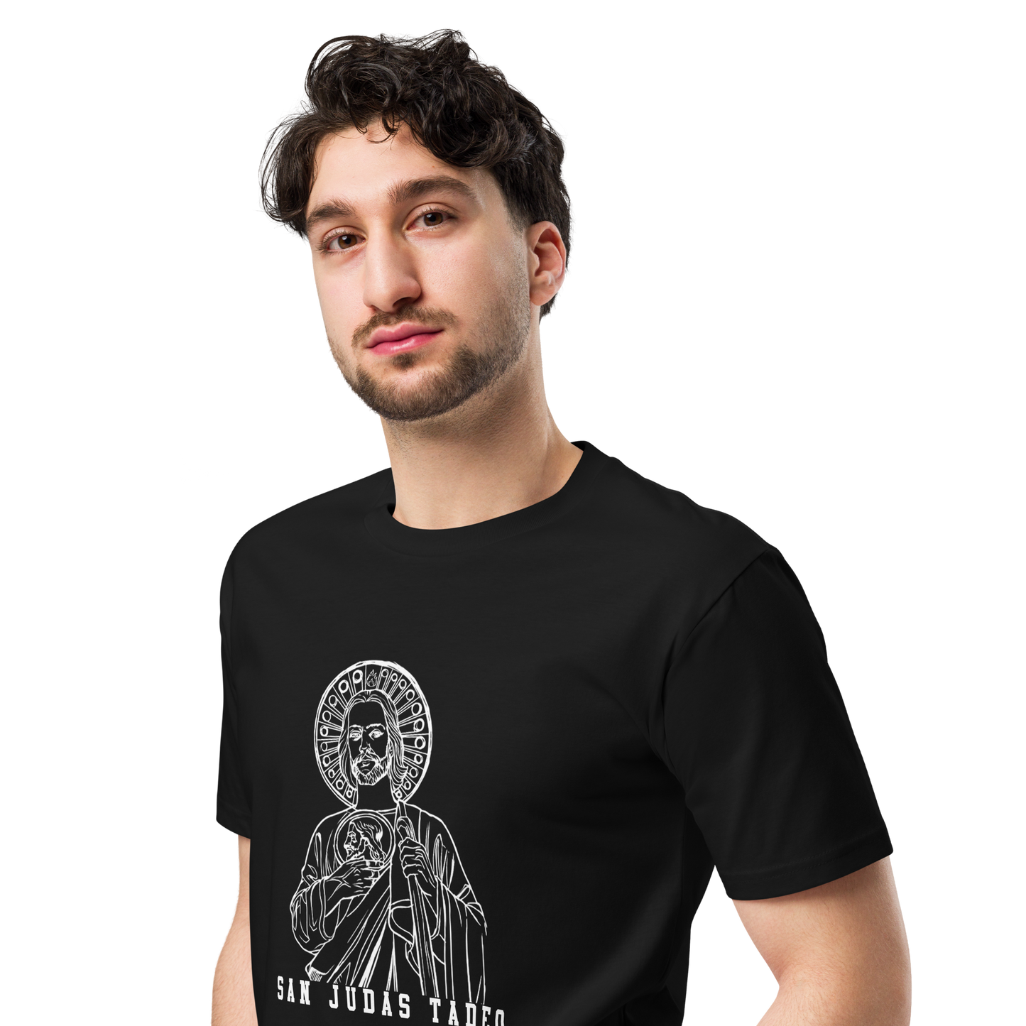 San Judas Men's Authentic Mexican Graphic Quote Tee