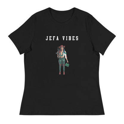 Jefa Vibes Women's Authentic Mexican Graphic Quote Tee
