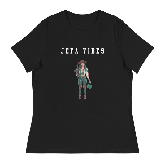 Jefa Vibes Women's Authentic Mexican Graphic Quote Tee