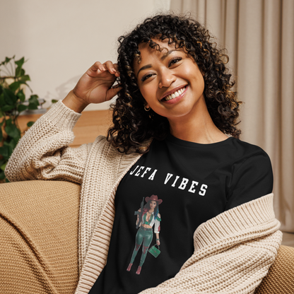 Jefa Vibes Women's Authentic Mexican Graphic Quote Tee