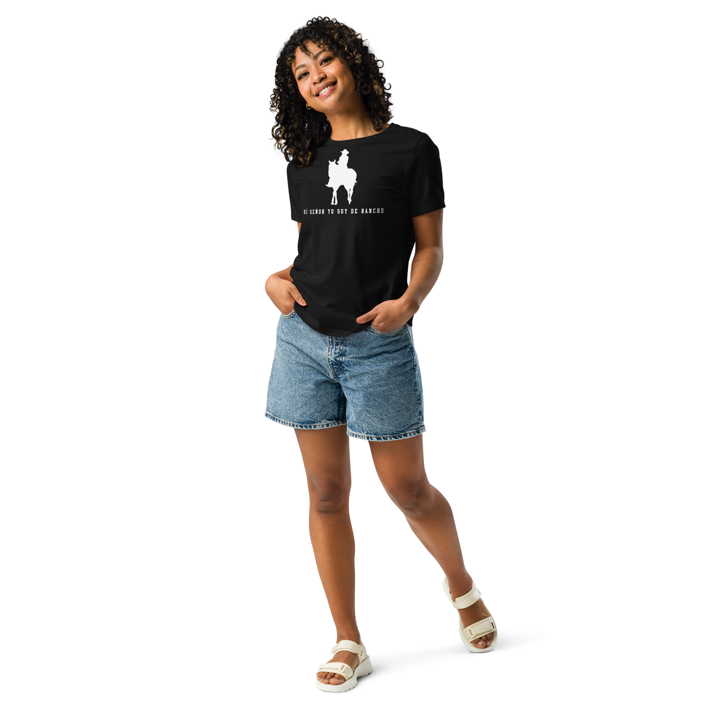 Soy De Rancho Women's Authentic Mexican Graphic Quote Tee