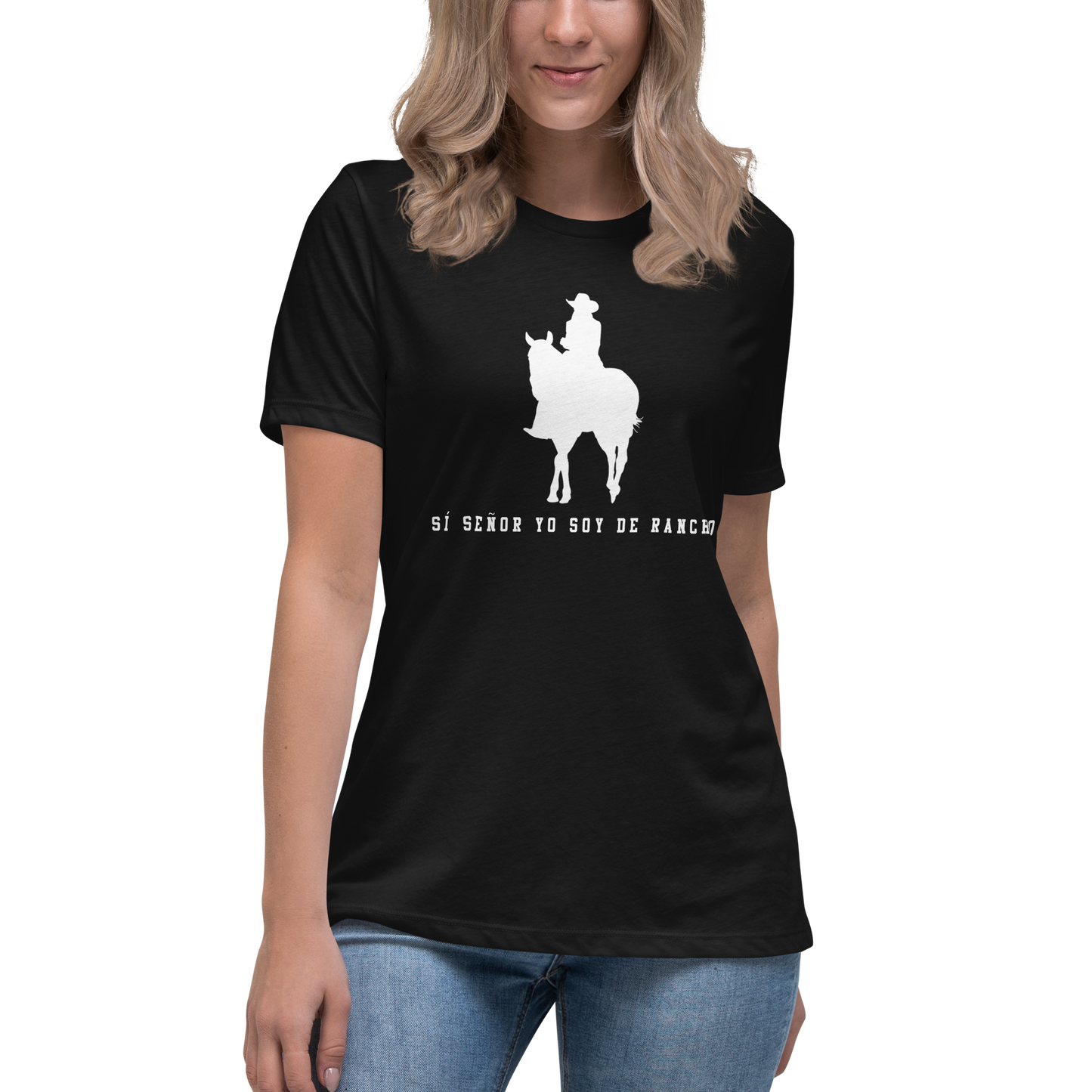 Soy De Rancho Women's Authentic Mexican Graphic Quote Tee