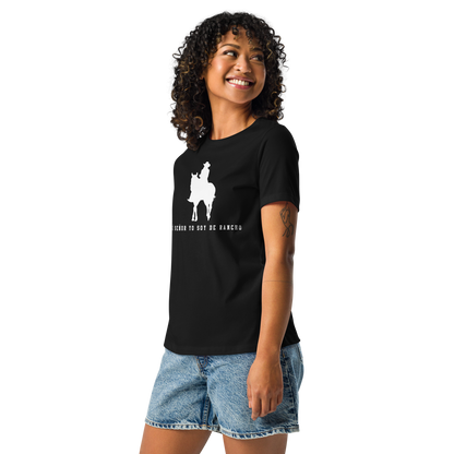 Soy De Rancho Women's Authentic Mexican Graphic Quote Tee